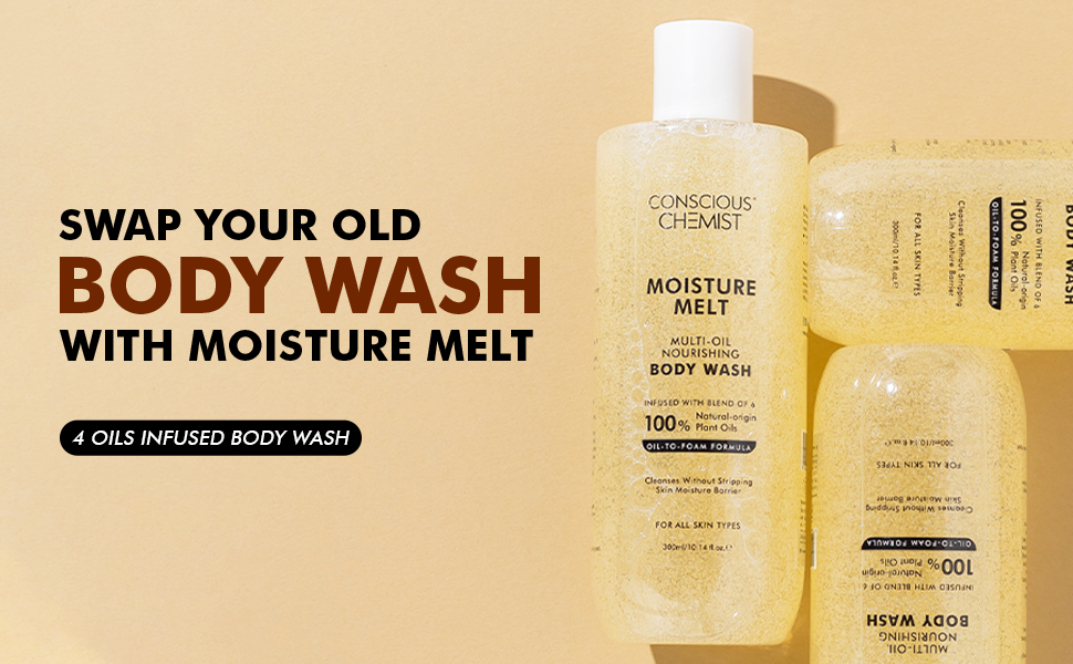 Conscious Chemist Multi-Oil Body Wash Shower Gel, 300ml - 1