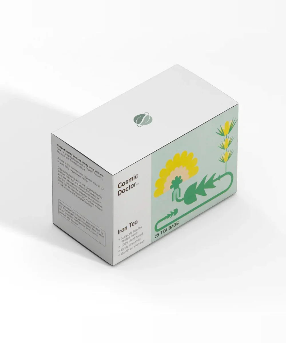 Cosmic Doctor Iron Tea – Food-Based Iron Support for Energy & Vitality (Doctor Curated)