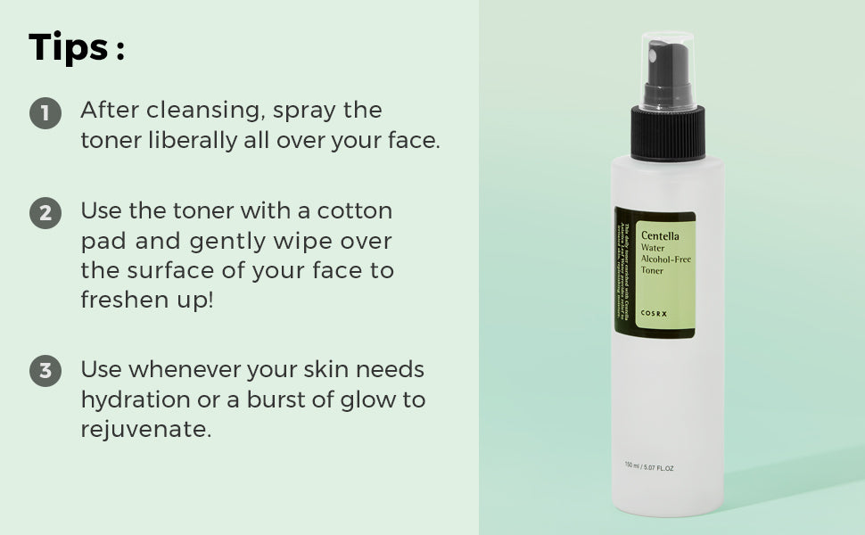COSRX CENTELLA WATER ALCOHOL-FREE TONER 150ML - 4