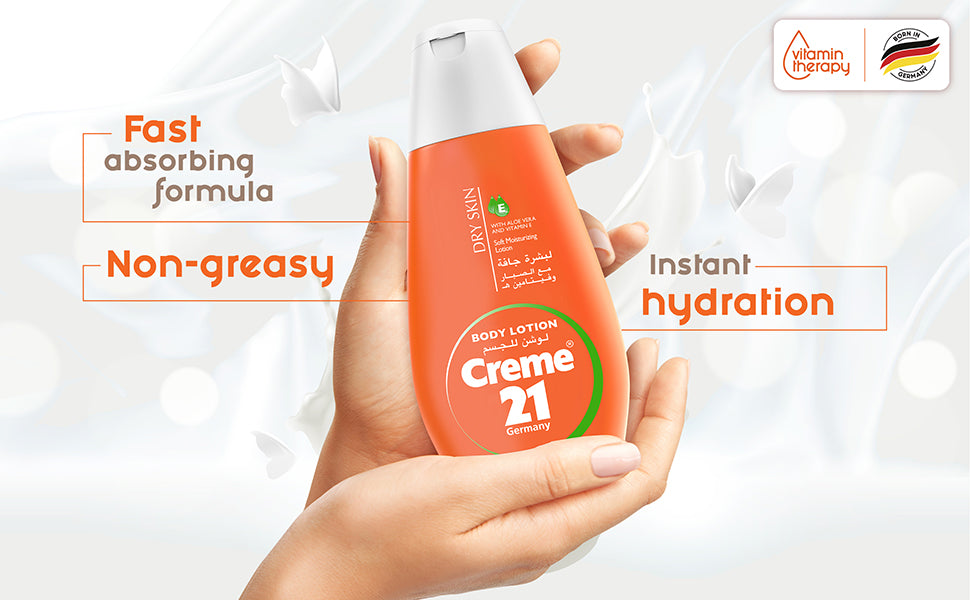 Creme21 Body Lotion for Dry Skin - Moisturising Care - 600ml - 2