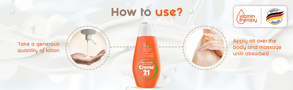 Creme21 Body Lotion for Dry Skin - Moisturising Care - 600ml - 5