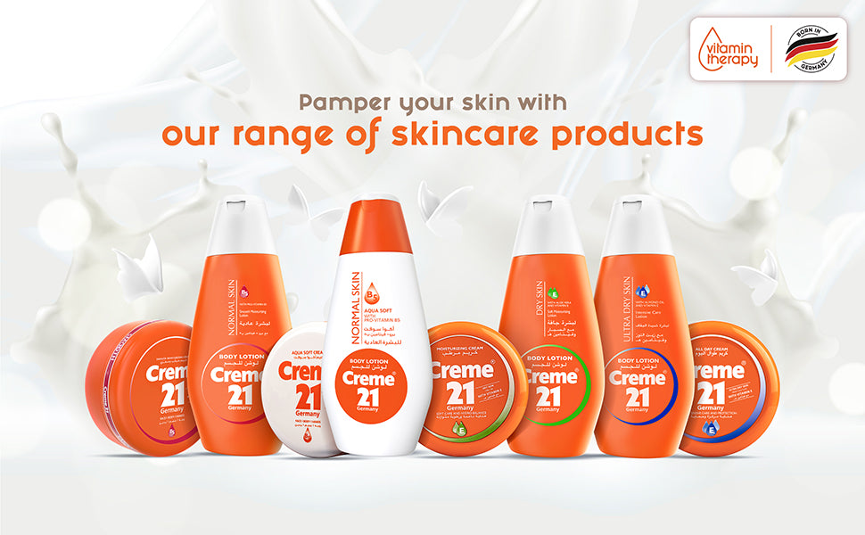 Creme21 Body Lotion for Dry Skin - Moisturising Care - 600ml - 6