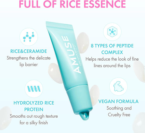AMUSE Care Tint Lip Balm Keyring (02 HAPPY GIRL) | Hydrating Lip Balm + Keyring, Rice Extract & Multi-Peptide Complex, Korean Vegan Makeup | 0.21 oz - Image 7