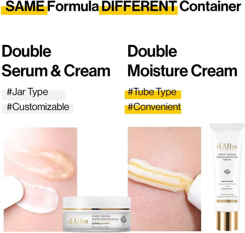 d'alba Piedmont Italian White Truffle Double Serum & Cream, Adjustable 2-in-1 Intensive Care, Cream for Elasticity and Shine, Mild and Vegan Double Cream (60 ml) (Tube) - Image 9
