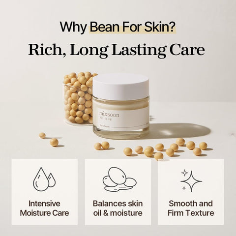mixsoon Bean Cream-Deep Moisturizer Face Cream, Hydrating and Smoothing for Face, Fermented Soybean Extract, Lightweight Non-Sticky Finish 50ml / 1.69 fl.oz. Korean Glass Skin Care - Image 3