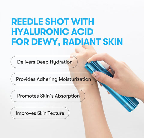VT COSMETICS Hydrop Reedle Shot 100hL, Hyaluronic Acid Microneedling Serum, Intensive Hydrating & Moisturizing Exosome, Soft & Glass Skin, Korean Skin Booster1.69 Fl Oz.(50ml) - Image 3
