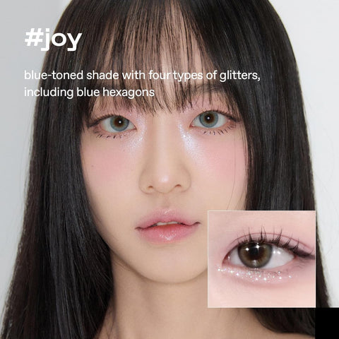 glow shattered glass glitter, metallic shimmer, long-lasting, multidimensional sparkle, smooth liquid formula, precision applicator, 3.5g (joy) - Image 2