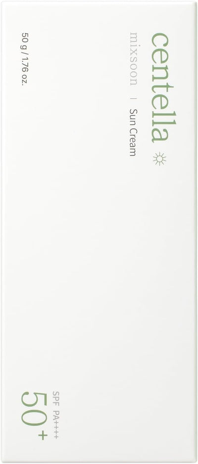 mixsoon Centella (SPF 50+) Daily Sunscreen - UV Protection, Hydrating, Soothing for Sensitive Skin, Lightweight Non-Greasy Formula 50ml / 1.69 fl.oz. Korean Glass Skin Care