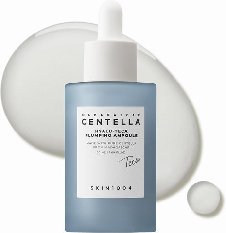 SKIN1004 Madagascar Centella Hyalu-Teak Plumping Ampoule, Hydrating Serum with Centella Asiatica, 50 ml