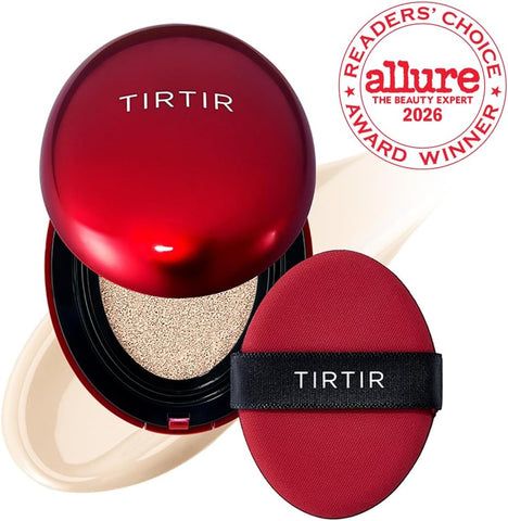 TIRTIR Mask Fit Red Cushion Foundation | Japan's No.1 Choice for Glass skin, Long-Lasting, Lightweight, Buildable Coverage, Semi-Matte (13N Fair Ivory, 18g (Pack of 1)) - Image 2