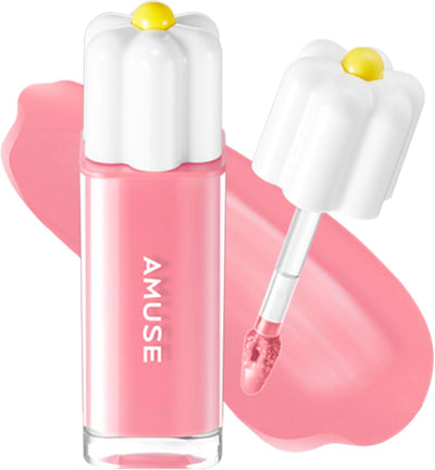 AMUSE Dew Tint (03 HEALTHY BOKSOONGA) | 35% High-moisture Water Tint, Long-lasting, Vitamin E Acetate, Moisturizing, No Peel Off, Lip Treatment, Non Sticky, Lip Stain, Korean Vegan Beauty