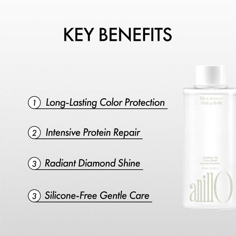 ANILLO Gardenia Veil Color Shield Ampoule Treatment – Shine-Boosting Hair Mask for Color-Treated Hair – Protein & Amino Acid Complex, Daily Use, Silicone-Free, 200 ml / 6.76 fl oz - Image 4
