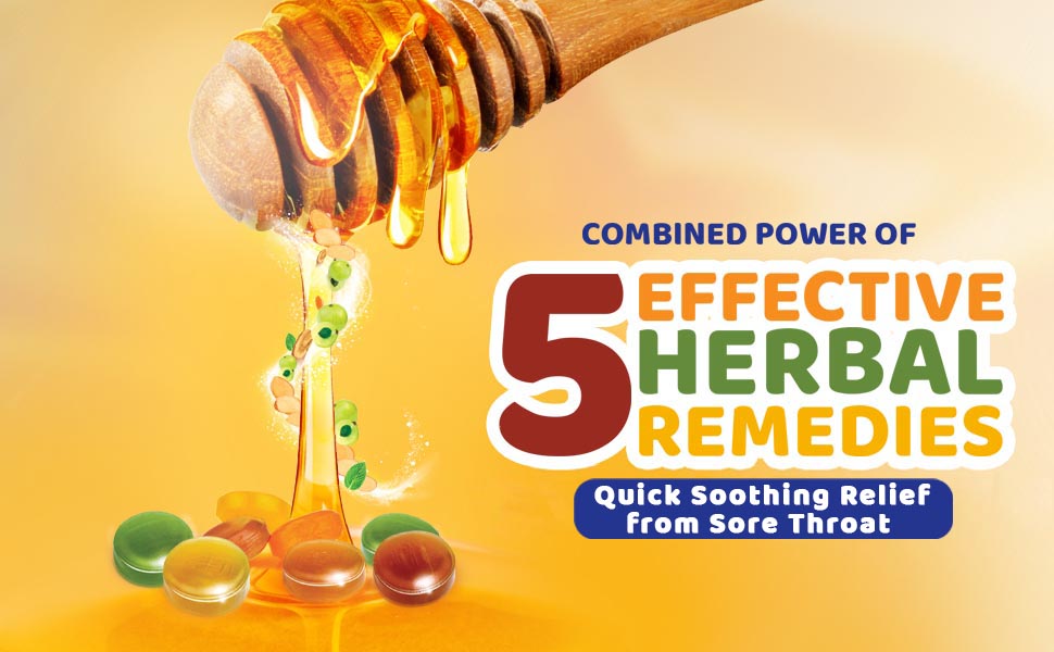 Dabur Honitus Herbal Lozenges with Honey - 24 Lozenges - 1