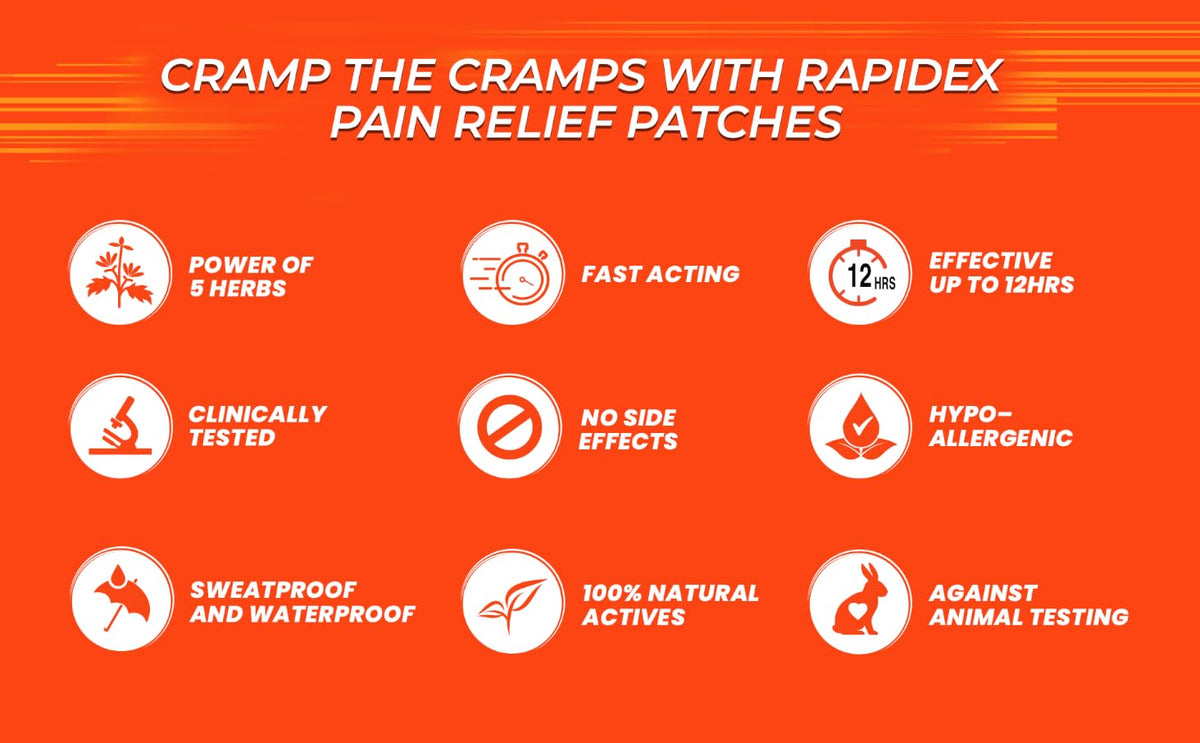 Dabur Rapidex Pain Relief Patches, 2pcs - Condition Support - 4