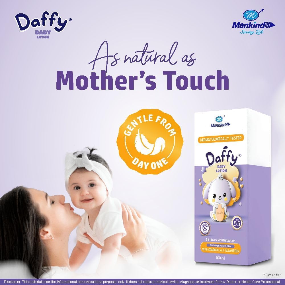 Daffy Baby Lotion with Calendula & Allantoin - pH 5.5, 100ml