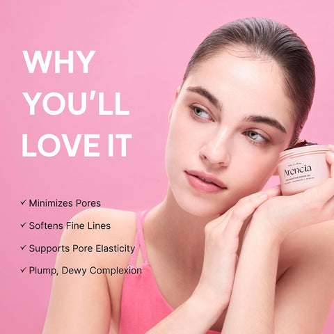 Arencia Overnight Red Smoothie Face Mask Serum, Glowing & Soothing with 30% red collagen, Niacinamide, Peptide, Vitamin E - Image 3