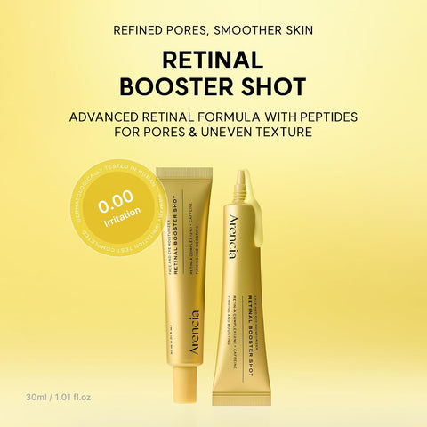Arencia Retinal Booster Shot Serum, Firming Advanced Night Serum with Caffeine and Ectoin for Mature Skin, Pore Minimizing, WFine Lines & Wrinkles, Korean Skincare 30ml/1.01 fl.oz - Image 2