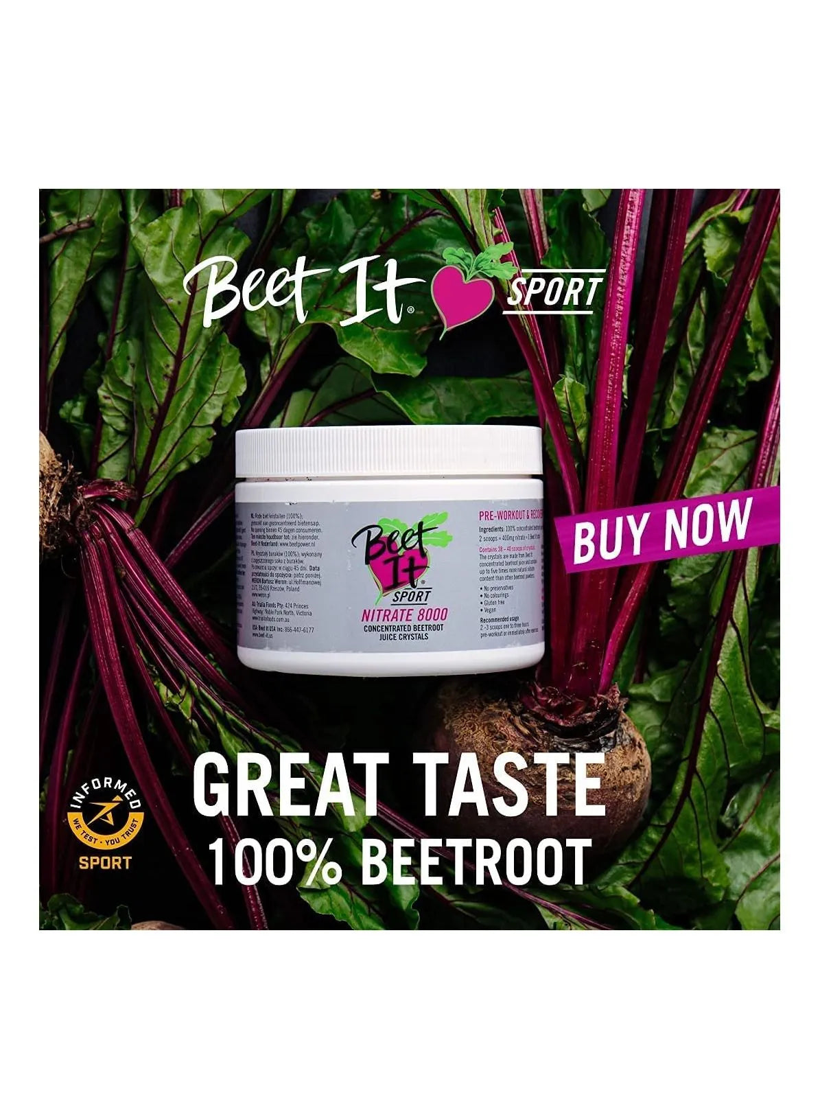 Beet It Nitrate 8000C Beetroot crystals