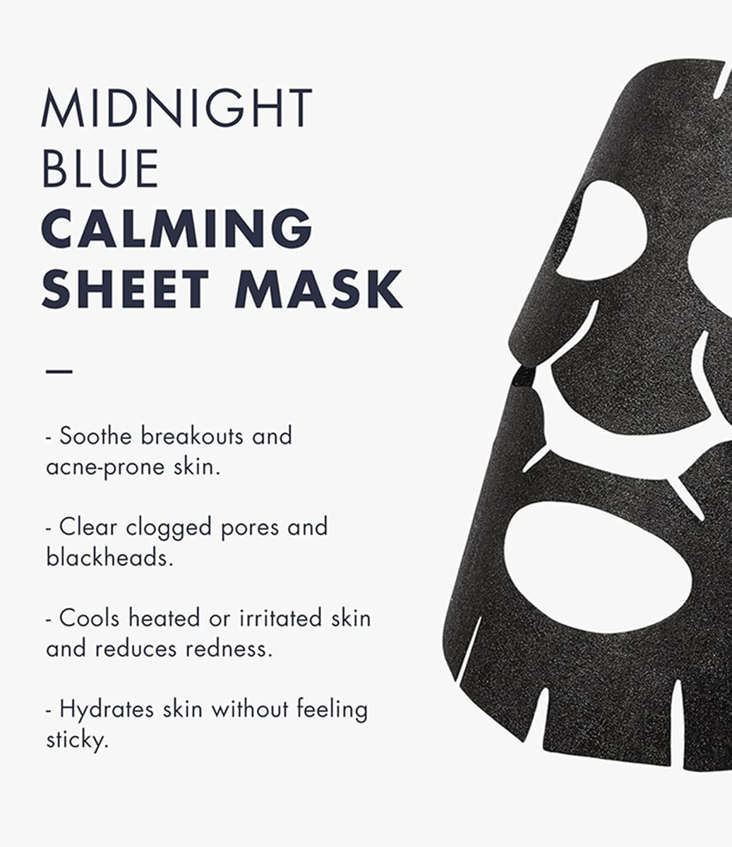 Dear, Klairs Midnight Blue Calming Sheet Mask - Bamboo Charcoal, 25ml