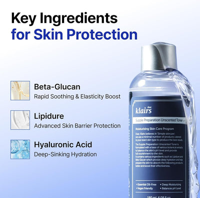 Dear Klairs Supple Preparation Unscented Face Toner - 180ml