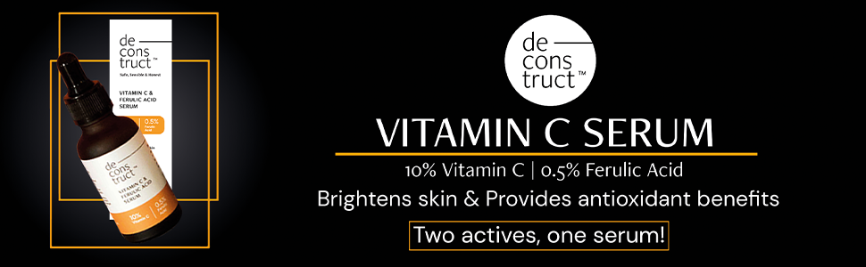 Deconstruct Vitamin C Face Serum - 10% Vitamin C + 0.5% Ferulic Acid - 30ml - 1