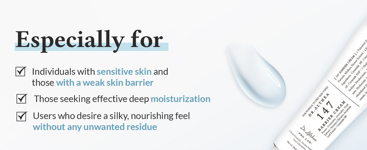 Dr.Althea 147 Barrier Cream - Deep Hydration with Hyaluronic Acid & Ceramides, 1.7 Fl Oz - 3