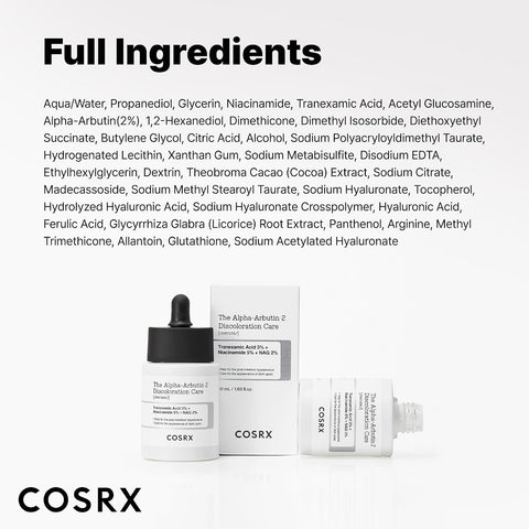COSRX 2% Alpha Arbutin Discoloration Care Face Serum with Niacinamide, Glutathione & Tranexamic Acid, 1.7 fl oz – Serum for Face, Korean Skin Care - Image 8