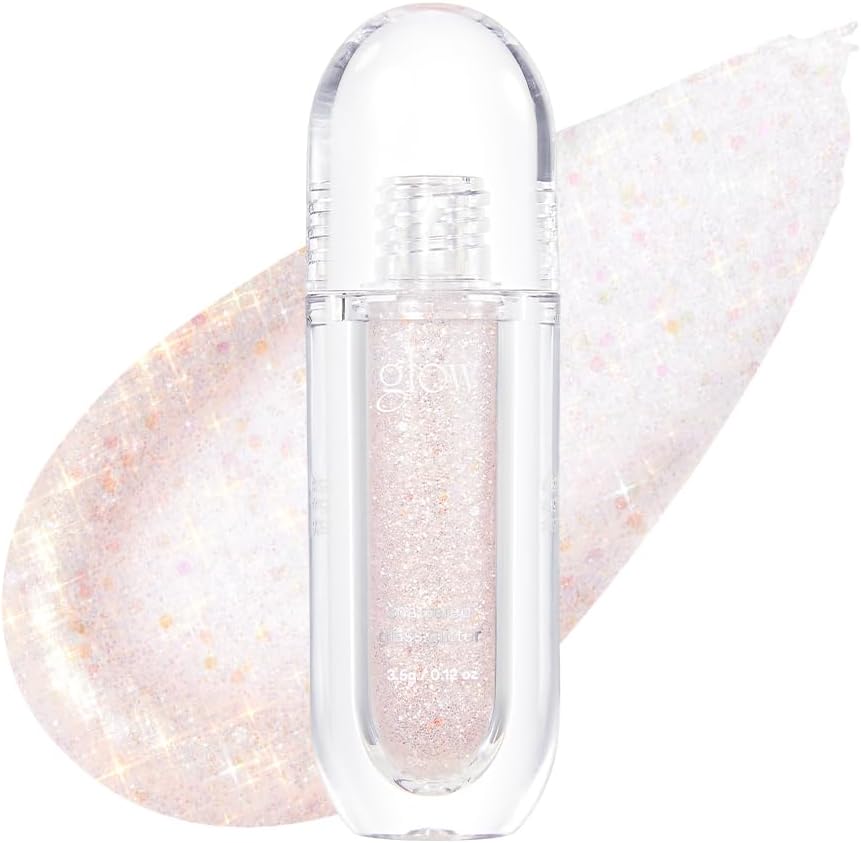 glow shattered glass glitter, metallic shimmer, long-lasting, multidimensional sparkle, smooth liquid formula, precision applicator, 3.5g (1979)
