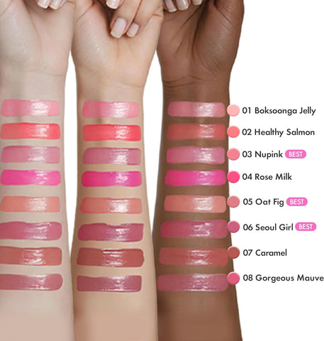 AMUSE Jel-Fit Tint (01 BOKSOONGA JELLY) | Glossy, Lip Stain, Moisturizing,12 Hour long-lasting, Volumizing, Allergen Free, Vegan, Korean Beauty - Image 9