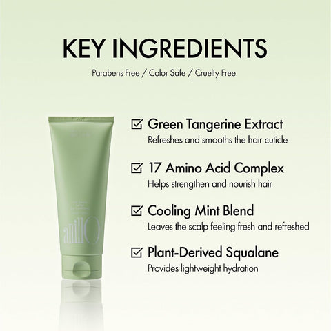 Lime Sunday Refresh Hair Conditioner with Vitamin C, Protein, Amino Acid, Ceramide, Panthenol for Preventing Split Ends and Enhance Hair Vitality, Lime Citrus Scent, Paraben Free (150ml / 5.07 fl. Oz) - Image 3