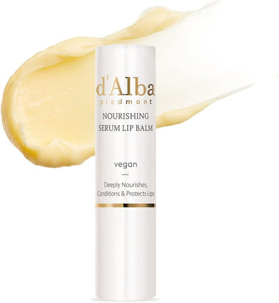 d'alba Piedmont Italian White Truffle Nourishing Serum Lip Butter, Vegan Skincare, Hydrating Lip Care with White Truffles for All Skin Types, Glowy Finish, Safe for Sensitive Skin…