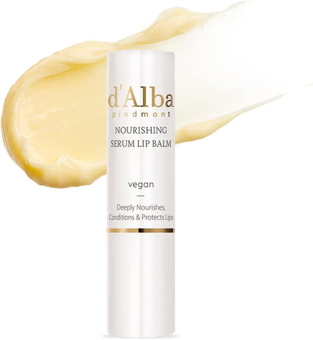 d'alba Piedmont Italian White Truffle Nourishing Serum Lip Butter, Vegan Skincare, Hydrating Lip Care with White Truffles for All Skin Types, Glowy Finish, Safe for Sensitive Skin…