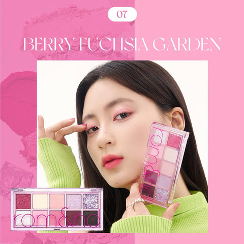 rom&nd Better Than Palette 8g (07 Berry Fuchsia Garden) - Image 2