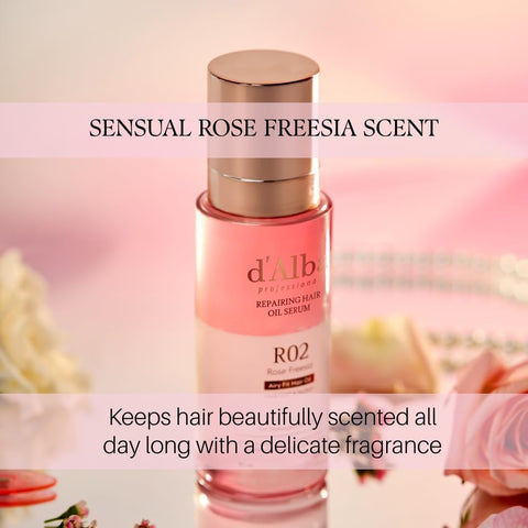 d'Alba Professional Repairing Hair Oil Serum Lightweight Leave-In Oil for Dry, Damaged Hair, Deep Nourish & Gloss Finish with Keratin Complex & Amino Acids, Vegan formula 75ml - Image 8