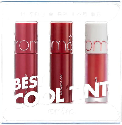 rom&nd Best Tint Edition Mini Set 02 Cool Tone Pick, Natural Color, Moisturizing Lips, Intense Pigment, Long Lasting, Glossy & Vivid, MLBB, Non-Sticky, Plumpy Lips, Syrupy Finish, Kissable Lips
