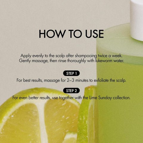 Lime Sunday Refresh Hair Vinegar with Vitamin C, Vinegar, Green Mint for Deep Cleansing Oily Scalp and Reducing Oil Production, Lime Citrus Scent, Silicone, Sulfate & Paraben Free (200ml / 6.76 fl.Oz) - Image 6