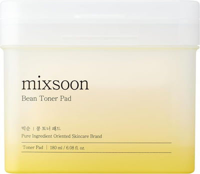 mixsoon Bean Toner Pad,Moisturizing, Elasticity,Exfoliation, Bean Extracts, Cotton Pad (280ml/9.46fl.oz/70 Sheets)