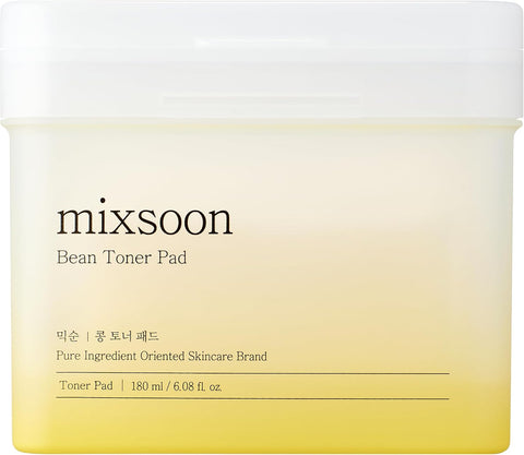 mixsoon Bean Toner Pad,Moisturizing, Elasticity,Exfoliation, Bean Extracts, Cotton Pad (280ml/9.46fl.oz/70 Sheets)