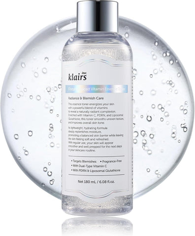 DearKlairs Vitamin C Toner Korean Brightening Toner for Glow, 6.08 Fl Oz