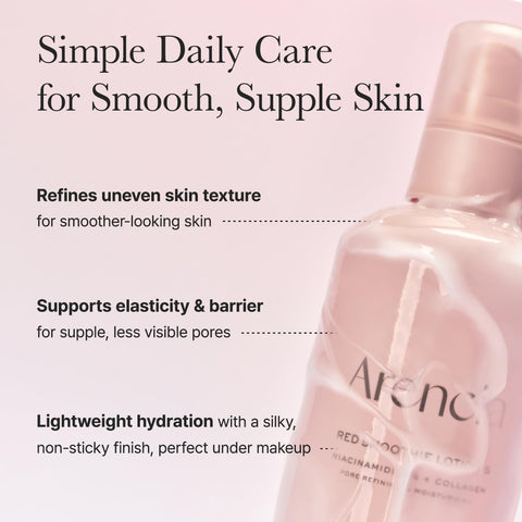 ARENCIA Red Smoothie Lotion 5, Face Moisturizer with Niacinamide 5%, Collagen, Peptide Complex, Hydrating Skin Care, 6.76 fl oz - Image 3
