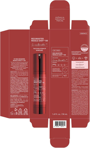 VT COSMETICS Red Booster Reedle Shot 100, Microneedling Serum with Dragon’s Blood, Exosome, Soothing Relief Serum for Irritated, and Sun-Stressed Skin, Scalp Care, Korean Skincare 1.69 fl oz (50ml) - Image 8