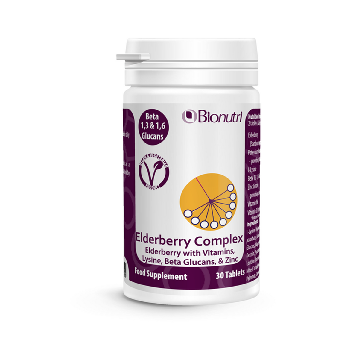 BioNutri Elderberry Complex 30 Tablets
