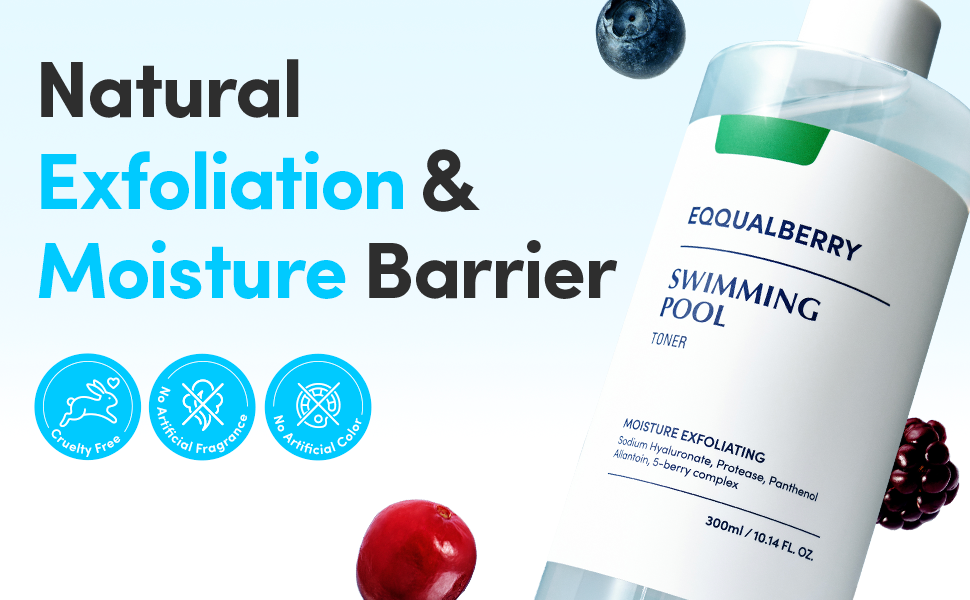 Eqqualberry Face Cleanser - Swimming Pool Toner, 155ml - 1