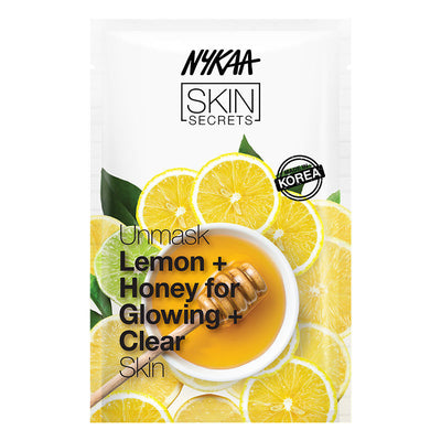 Nykaa Skin Secrets Sheet Mask - Lemon & Honey - Single Pack