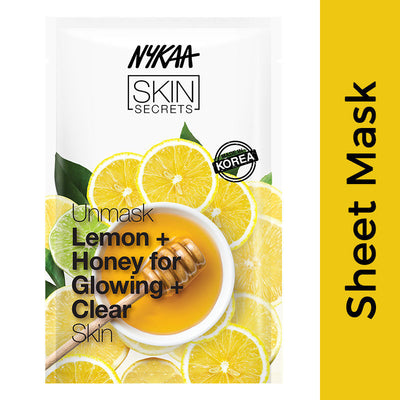 Nykaa Skin Secrets Sheet Mask - Lemon & Honey - Single Pack - Image 2