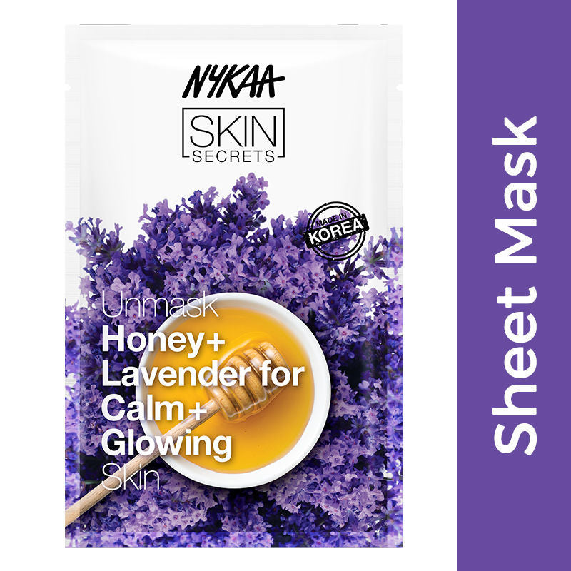 Nykaa Skin Secrets Honey & Lavender Sheet Mask - 1 Pack - Image 2
