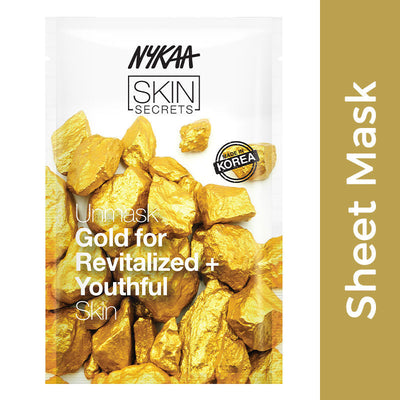 Nykaa Skin Secrets Gold Sheet Mask - Radiant & Nourishing Face Mask