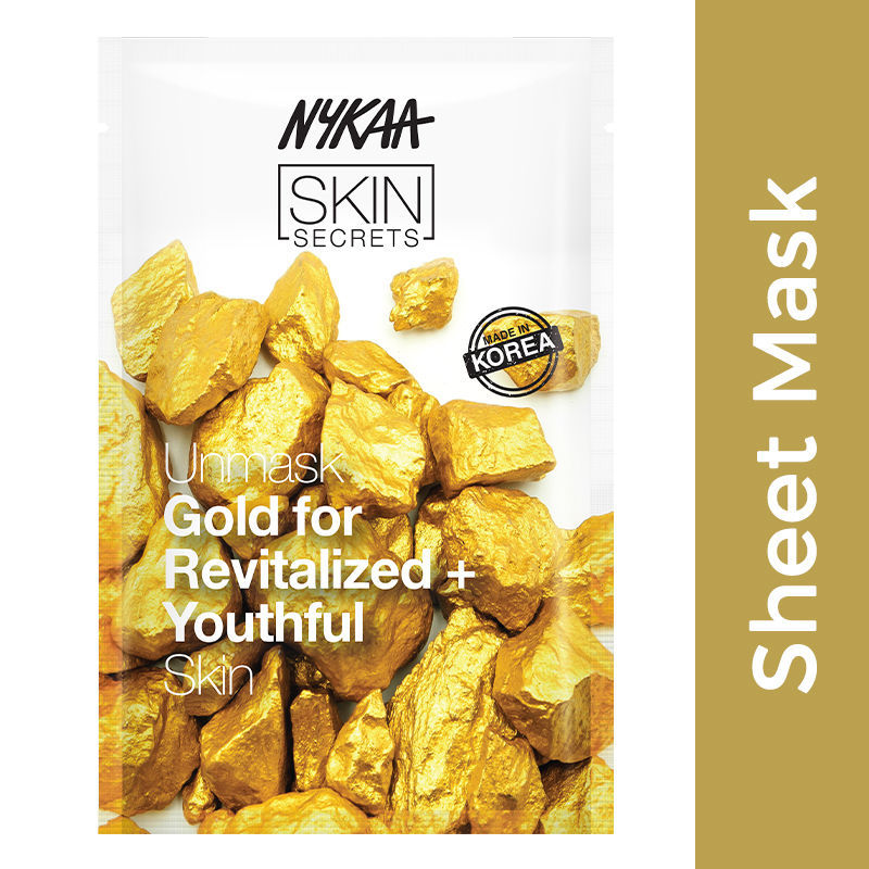 Nykaa Skin Secrets Gold Sheet Mask - Radiant & Nourishing Face Mask