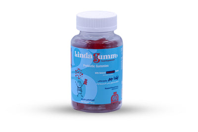 Lindagum Prebiotic Inulin Fiber 190 mg Strawberry Flavor 60 Gummies