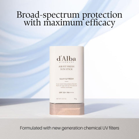d'Alba Air Fit Fresh Sun Stick for Face & Body, Lightweight “No White-Cast” SPF50+ Protection for All Skin Types, Easy and Hygienic Application, Vegan-Certified, Non-Sticky Finish 20g - Image 3